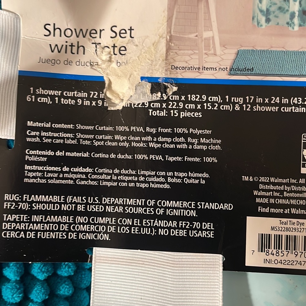 Shower Set With Tote - Picture 3 of 3